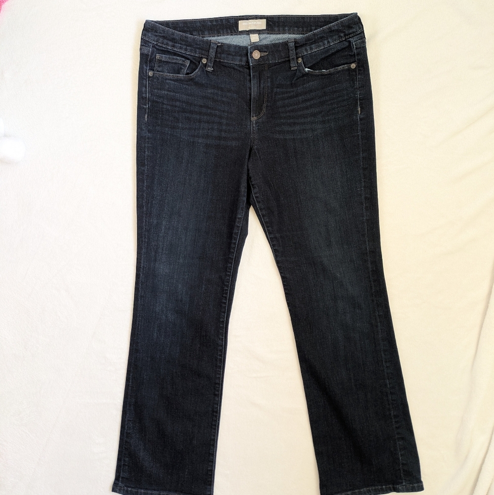 Banana Republic Dark Indigo Slim Boot Cut Jeans